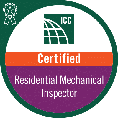 ICC Certified Residential Mechanical Inspector